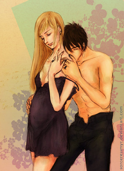 Sai and His pregnant wife Ino